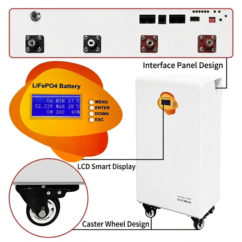 60kW Stackable Solar Inverter Energy Storage All-in-One Machine, 15kW 30kWh Lithium Battery for Home Energy Storage