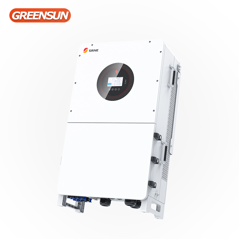 SRNE Hybrid 3 Phase 380V 50HZ HIgh Efficiency 50KW 55KW 60KW Solar Inverter Work with High Voltage Lithium Battery