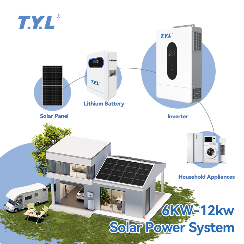 TYL 7200W Hybrid Solar Inverter 120V 240V with CT Zero Export and Generator Compatible Design