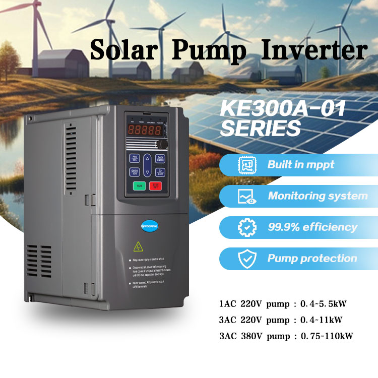 15kw Solar Pumping Inverter 3 Phase DC AC Water Pump for Farm with MPPT Control and IP20 Protection