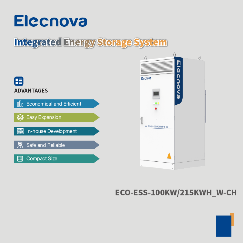 Elecnova Renewable Solar Generator Battery Energy Storage System BESS Hybrid Inverter PCS and LifePo4 Battery All in One System
