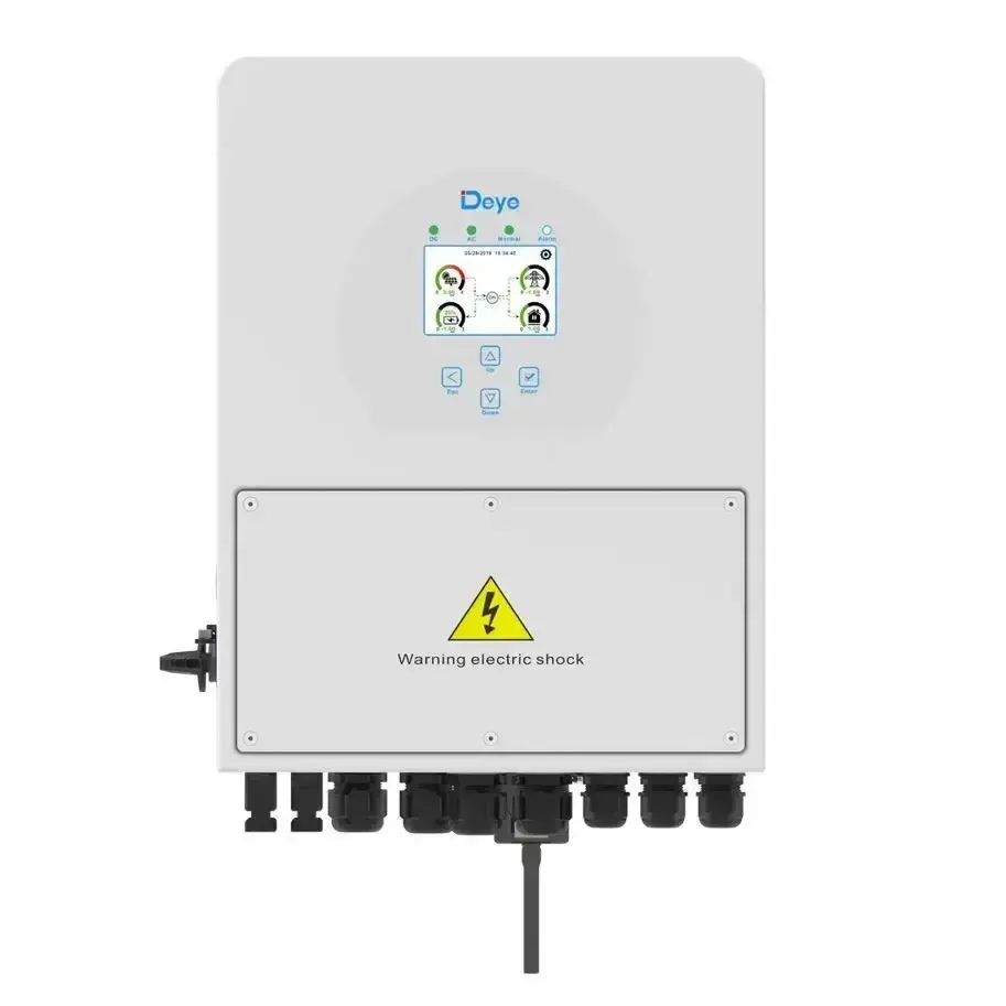 In Stock DEYE 5kw 6kw 10kw 12kw 15kw 20kw 25kw Three Phase High Voltage 8kw Hybrid Inverter Ip65