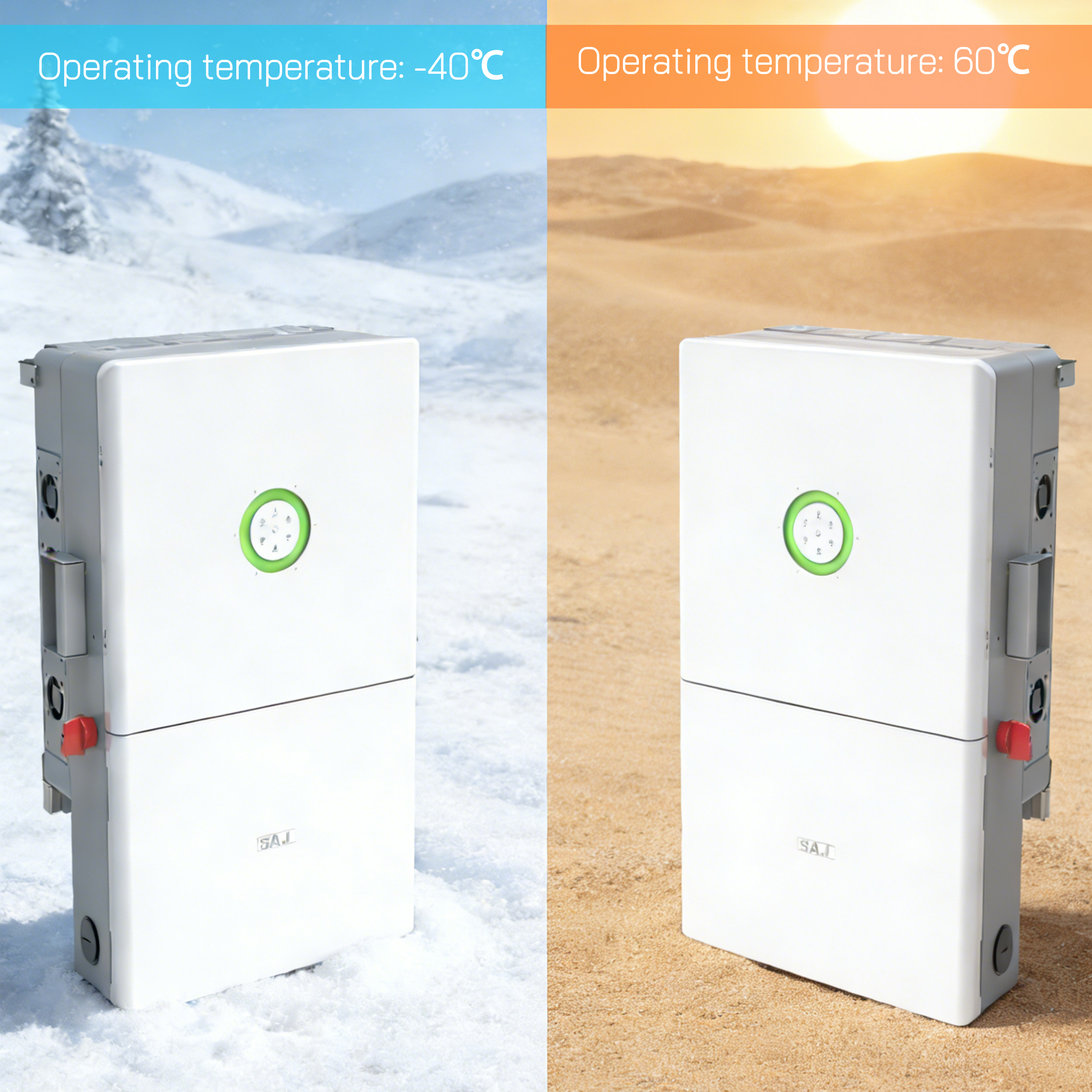 11.4kW LV Hybrid Solar Inverter Whole Home Backup Power Generator 4 MPPT Channels 48V Battery Compatible 1.5DC/AC PV Ratio Wall