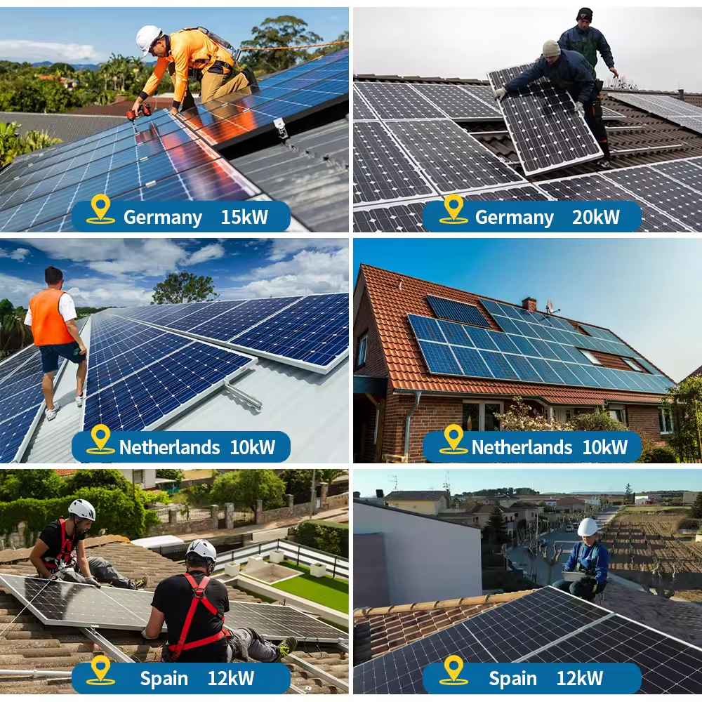 Inverter 11kW Residential 48V MPPT Solar Hybrid System 6kW Lithium 20kW On-Grid 5kW 10-Year Warranty Roof Mounting