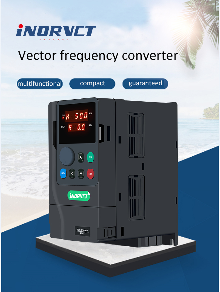 VFD Solar Water Pump Inverter 220V 1phase to 3phase 2.2KW 3HP DC to AC Drive Variable Speed Drive VFD for Farm Irrigation System