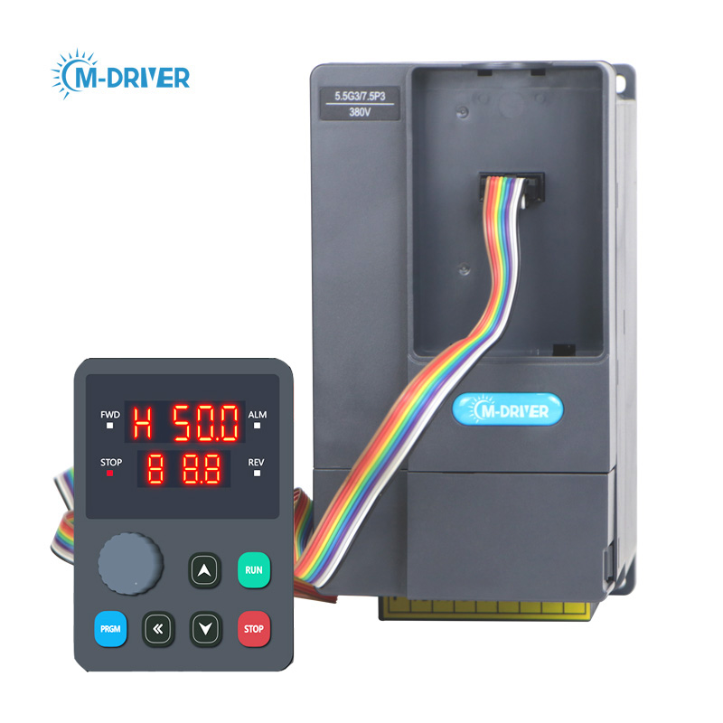 M-driver 3 Phase Solar Water Pump Inverter DC to AC Inverter 7.5kW 10HP 0-500Hz 17A Output for Deep Well Pump