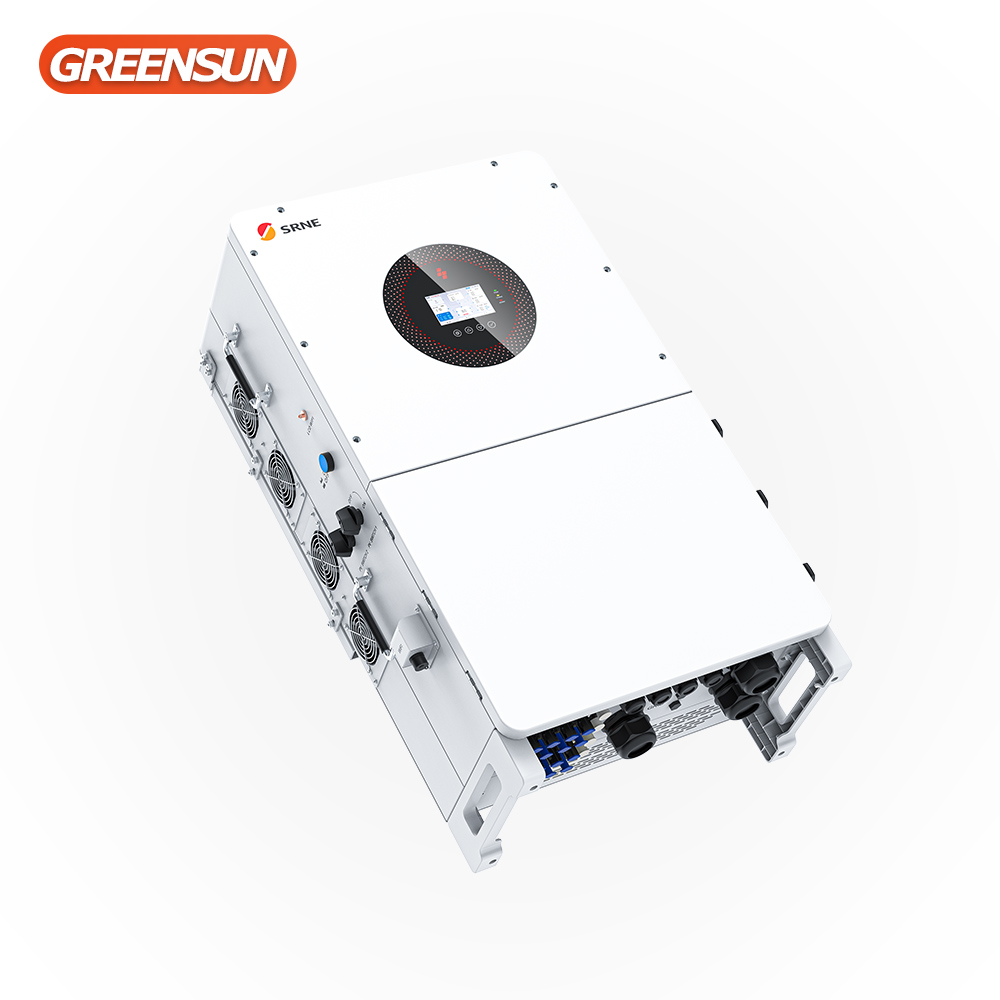 SRNE Hybrid 3 Phase 380V 50HZ HIgh Efficiency 50KW 55KW 60KW Solar Inverter Work with High Voltage Lithium Battery