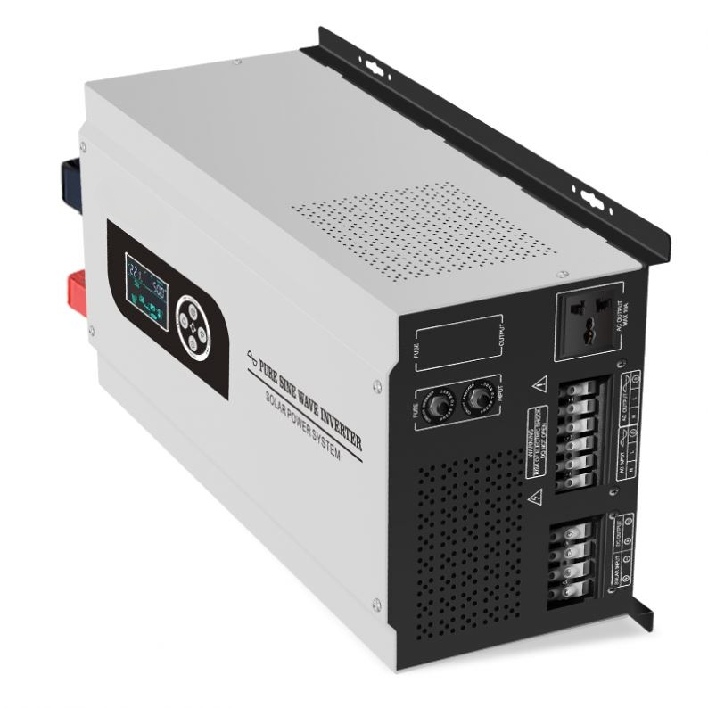 2-5.5kW 24V Single Output Solar Panel Off-Grid Hybrid Inverter Generator System with MPPT Controller LCD+LED Display RS485/WiFi