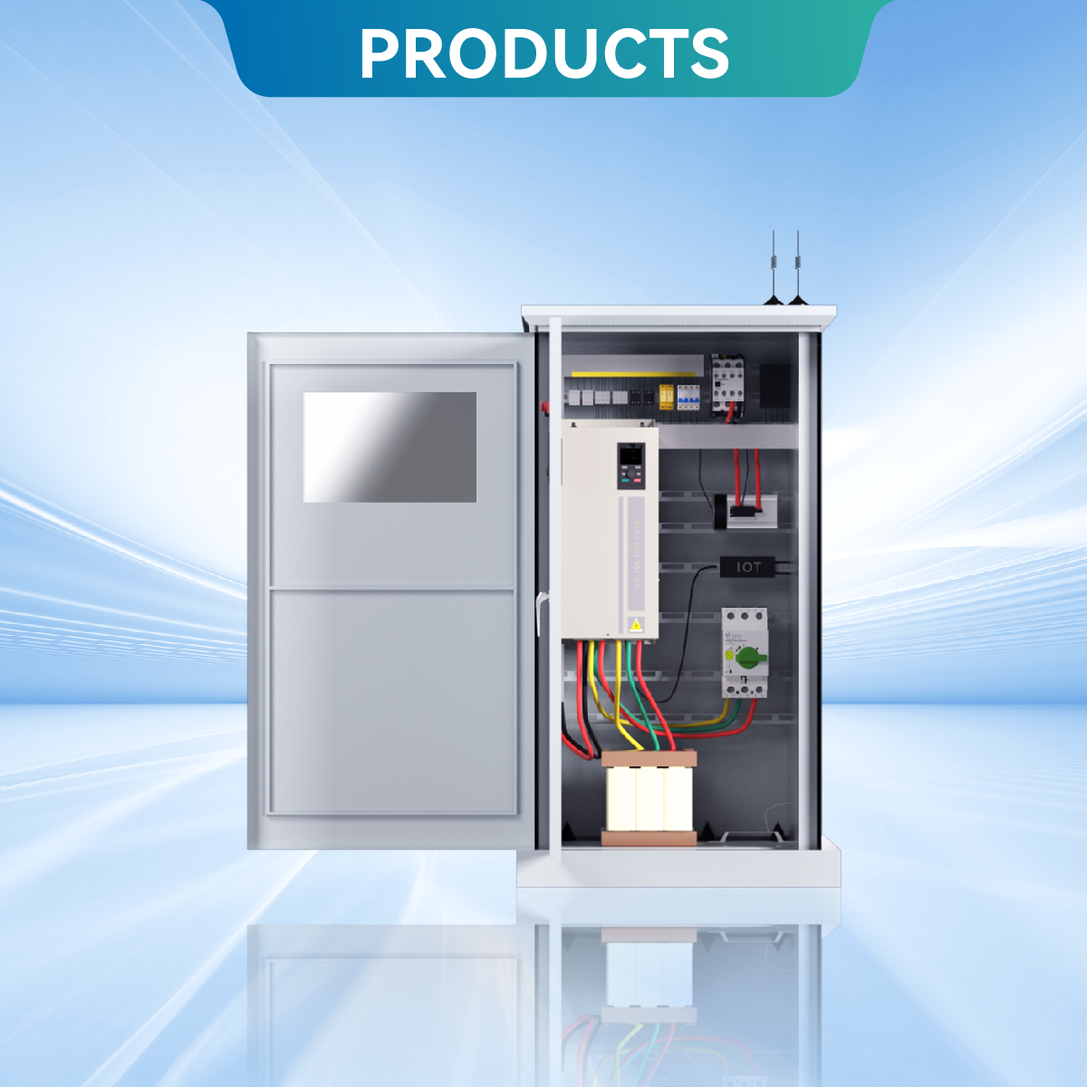 VEICHI SI23 Control Cabinet with Solar Pump Controller for Outdoor Solar Irrigation System Welcomed in Middle East and Africa