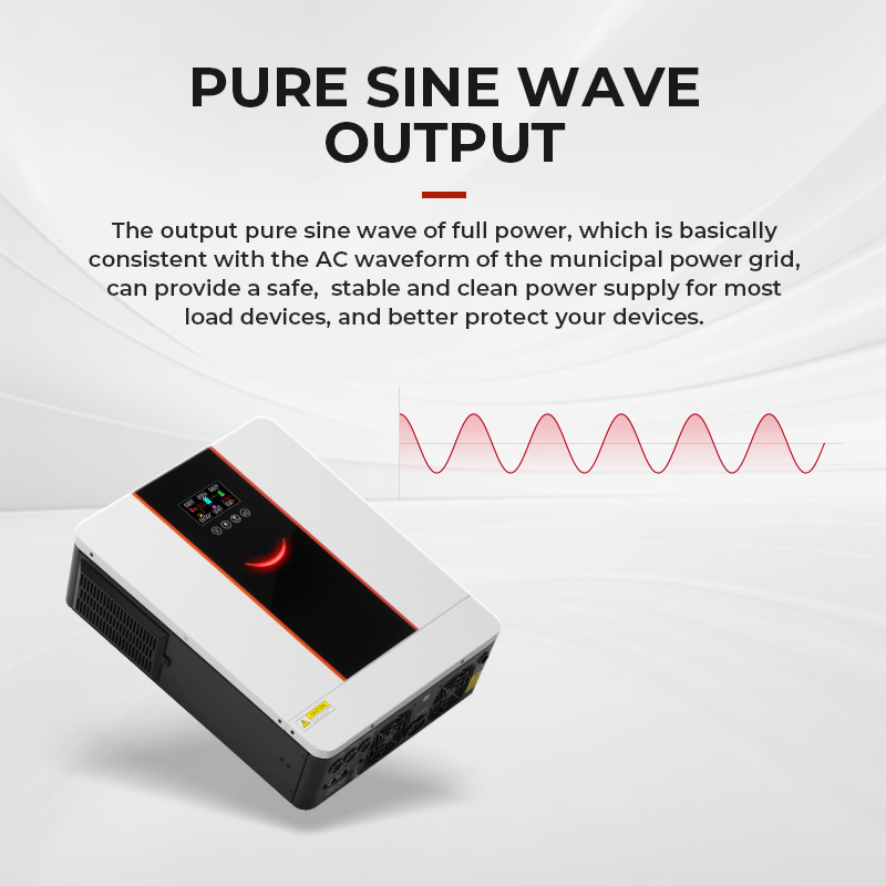 SF Series Hybrid Inverter 1KW/1.5KW/2KW/3KW/4KW/6KW/8KW/10KW Single-Phase AC 220V Output 90-450V PV Input Off-Grid Inverter