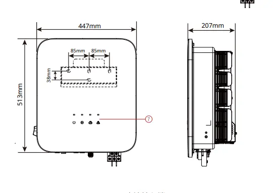GoodWe GW5000-SDT-20 5kW Three Phase On-grid Solar PV Inverter Residential Rooftop Grid Tie Inverter