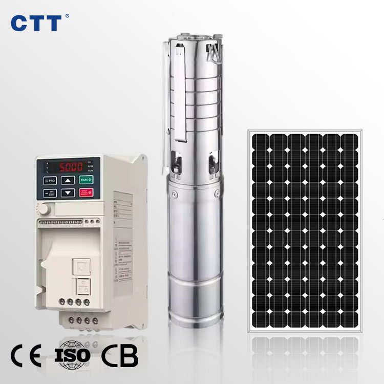 Solar Water Pump with Solar Panel and Inverter Ac/dc Solar Water Borehole Pump Solar Power Water Pump with Battery