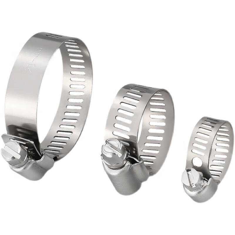 Worm Gear Hose Clamp Drive American German Type Industrial Adjustable Stainless Steel Hydraulic Pipe Clamp Clips 9mm 12mm Bandwidth Bolt Tube Clamp