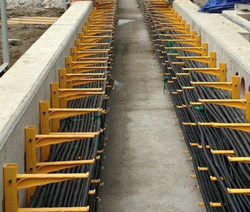 SMC Insulated Embedded Composite Screw Type Fiberglass Cable Tray Wall Bracket