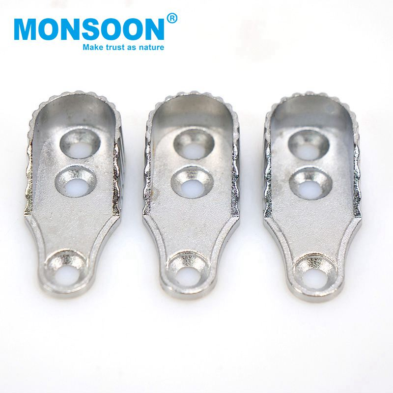 Wardrobe Accessories Tube Fittings Closet Clothes Hanging Rods/Pipe/Tube End Support Zinc Alloy Oval Wardrobe Tube Supports