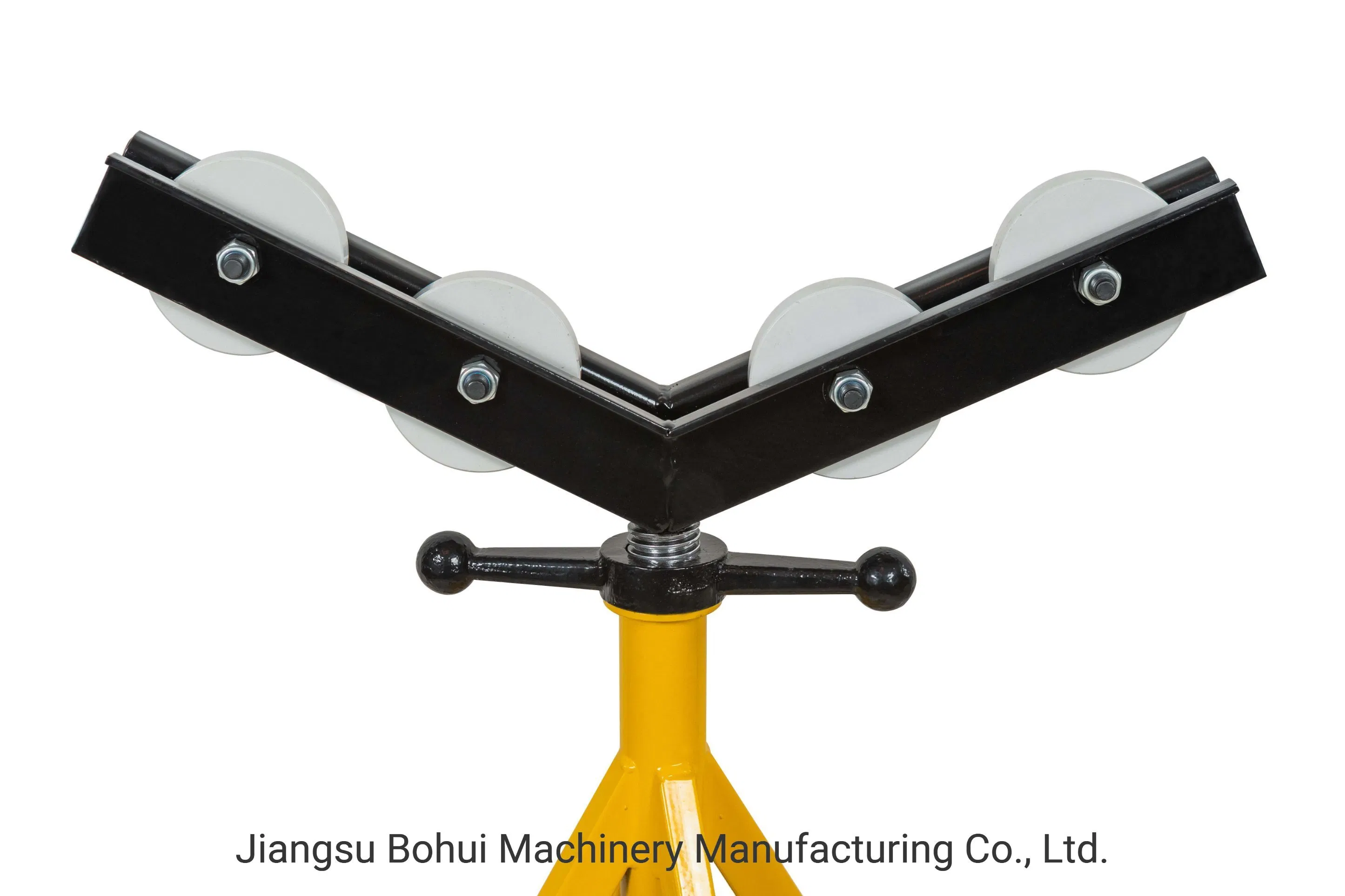 V Type Roller Head Pipe Stand Pipe Support with Wheels