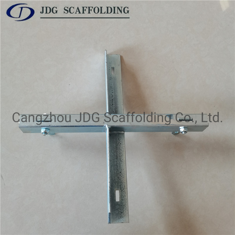 Korean Formwork Accessories Steel Cross Sustaining Bracing Support Cross with Screw for Scaffolding Steel Pipe