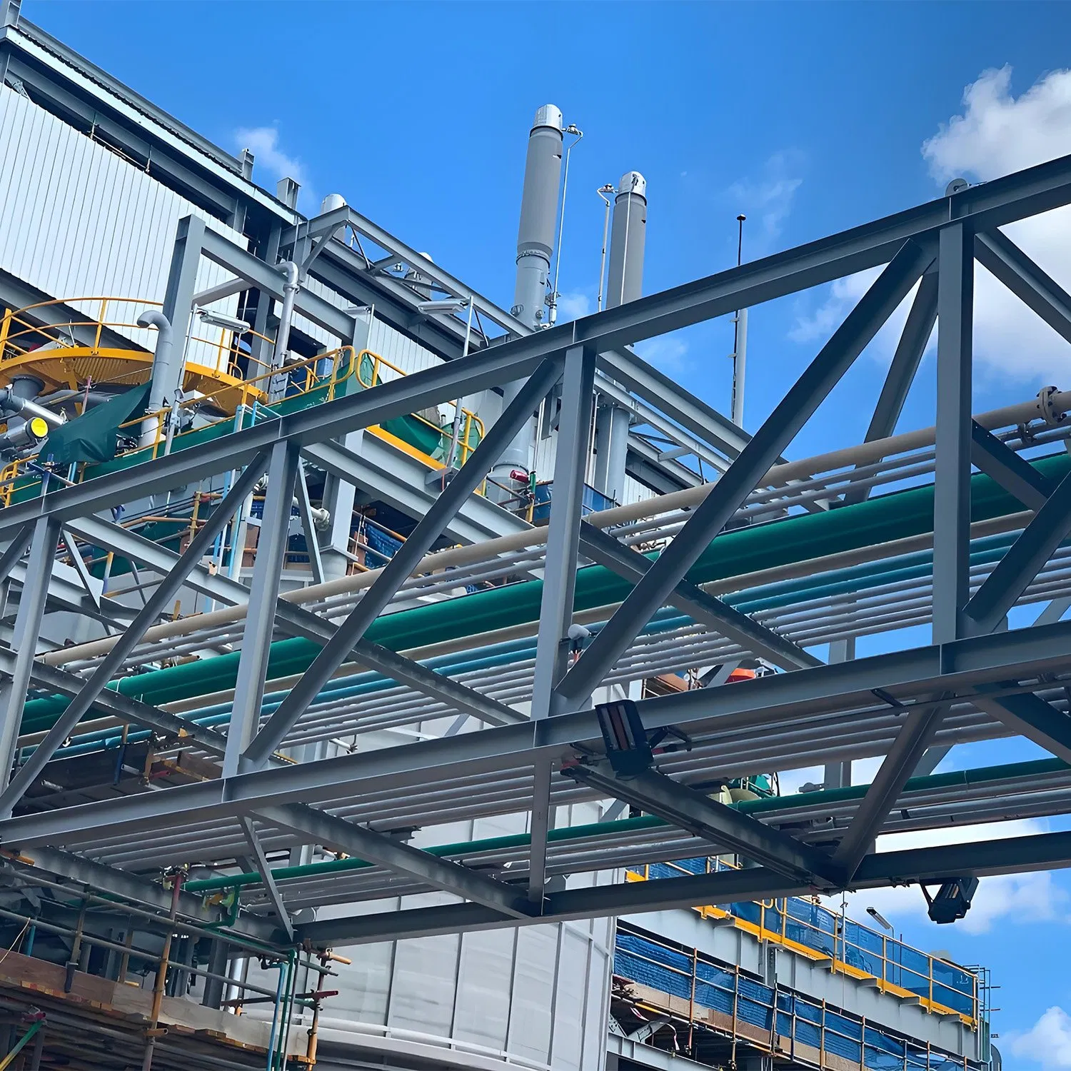 Customized Pipe Support Steel Structure Components for Building Petrochemical Industry