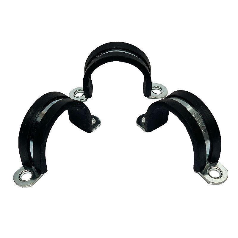 2omm Bandwidth Rubber Lined P Clips EPDM Hose Pipe Clamps-Cable Wiring Tube