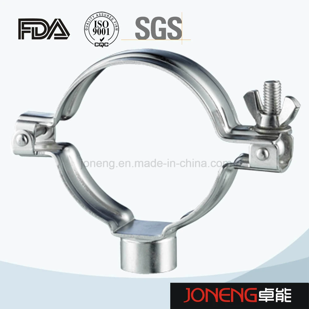 Stainless Steel Sanitary SS304 Tube Pipe Clamp Fixed Support (JN-CL2001)