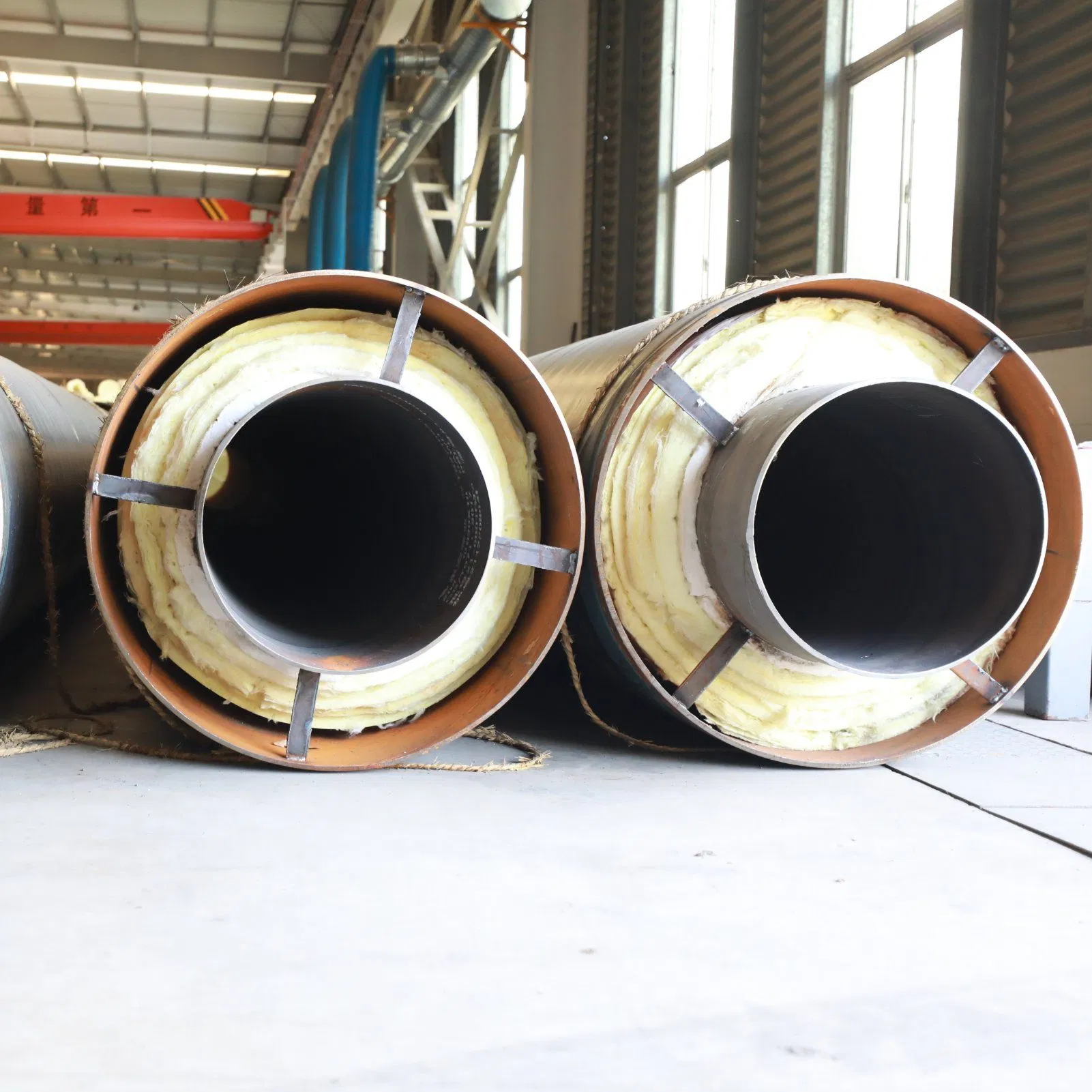 3 Inch Glass Wool Steel Jacket Firproof Flexible Calcium Silicate Underground Steam Insulation Pipe