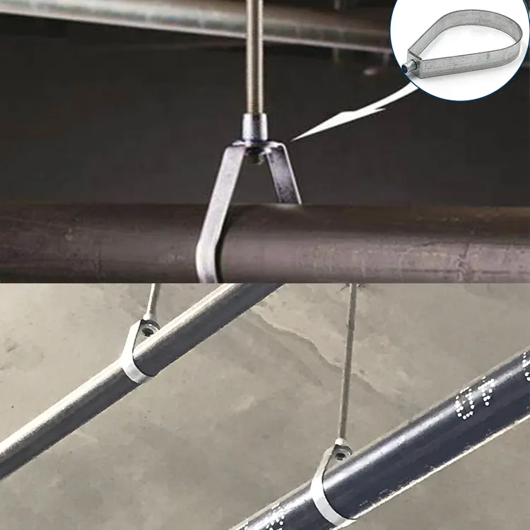 Sanitary Galvanized Pipe Hanger Support for Ventilation Pipe