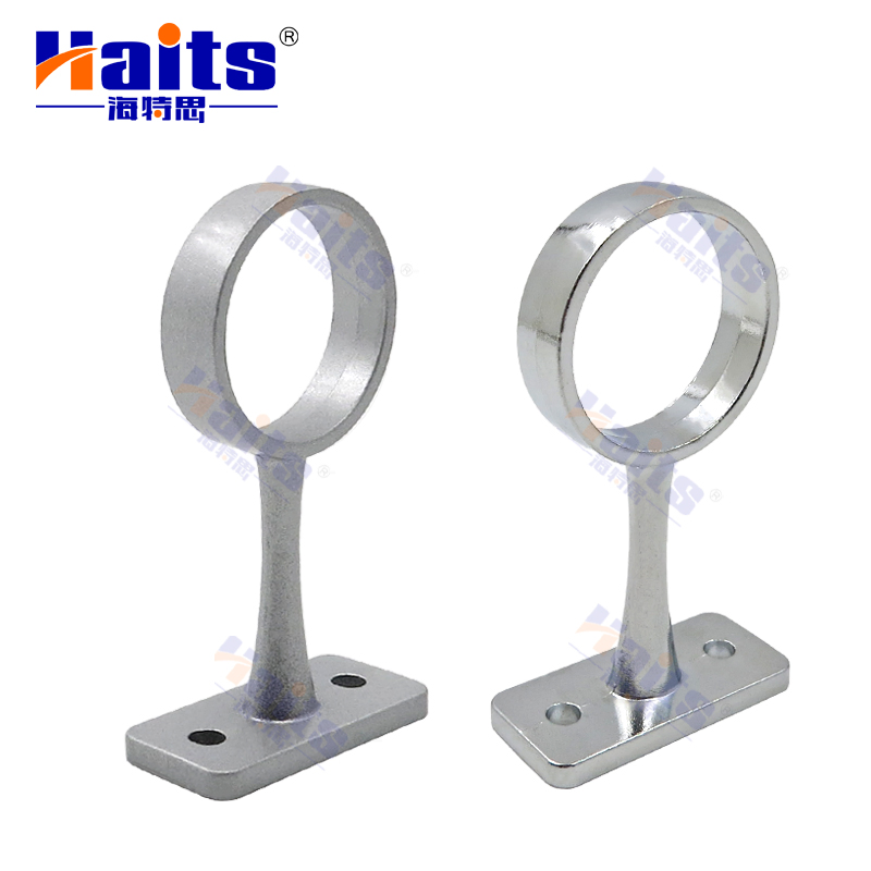 Chrome Middle Nickel Round Pipe Holder Support