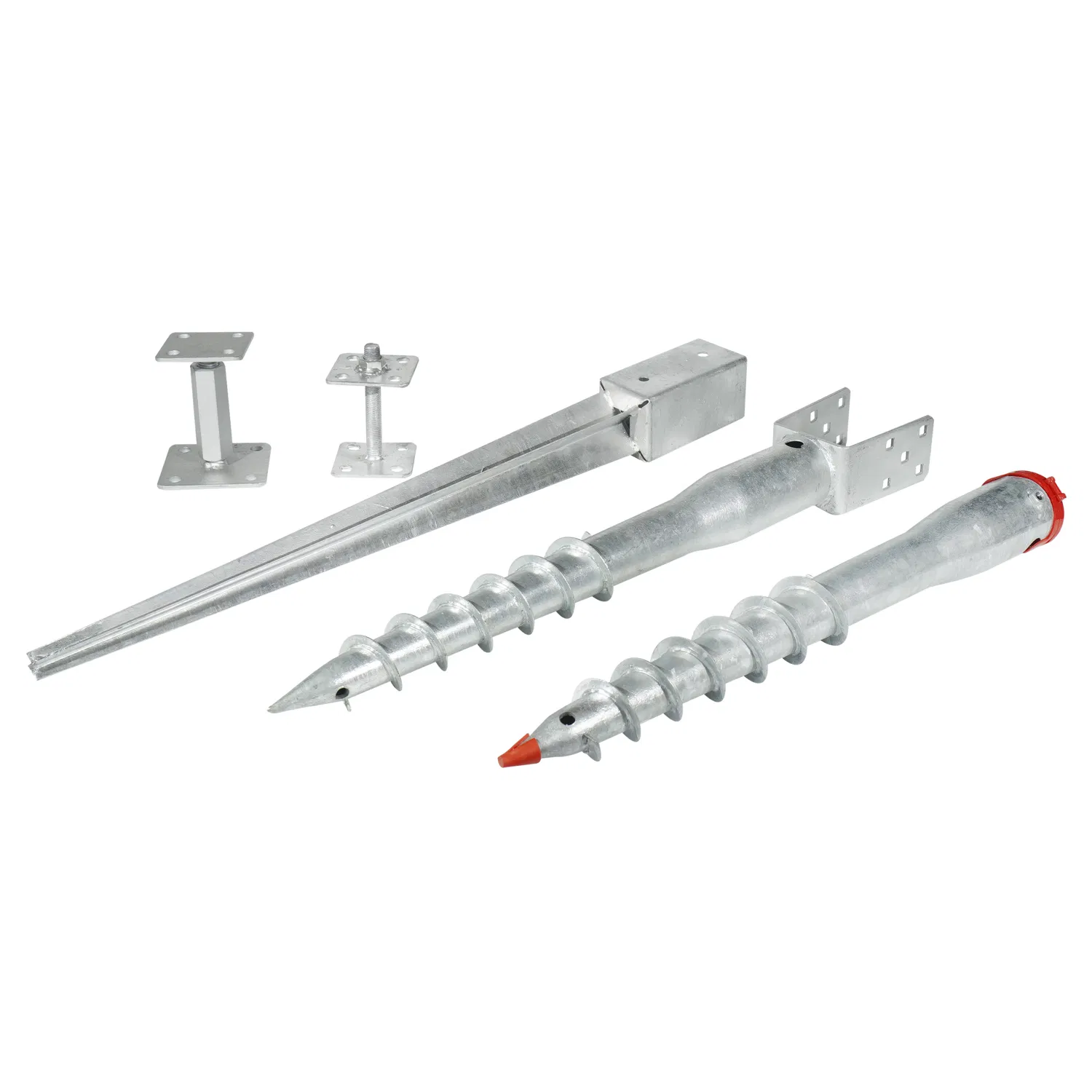 Hot Dipped Galvanized Penetration U Shape Fence Holder Screw Ground Spike Anchor Pole Post Support