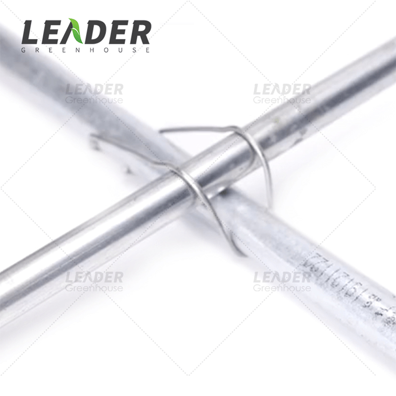 Steel Wire Buckles Greenhouse Agricultural Support Pressure Spring Steel Pipe Top Clip Flower Support