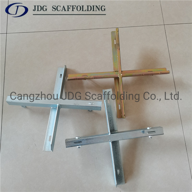 Korean Formwork Accessories Steel Cross Sustaining Bracing Support Cross with Screw for Scaffolding Steel Pipe