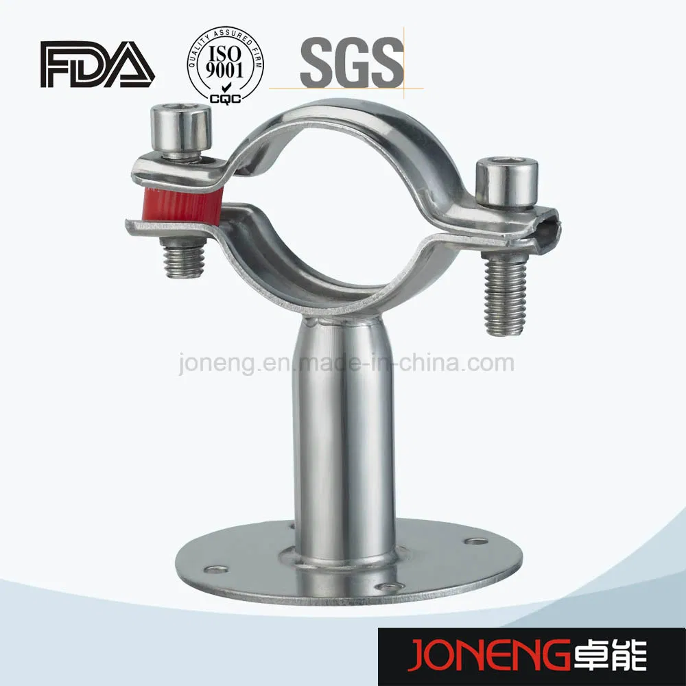 Stainless Steel Sanitary SS304 Tube Pipe Clamp Fixed Support (JN-CL2001)