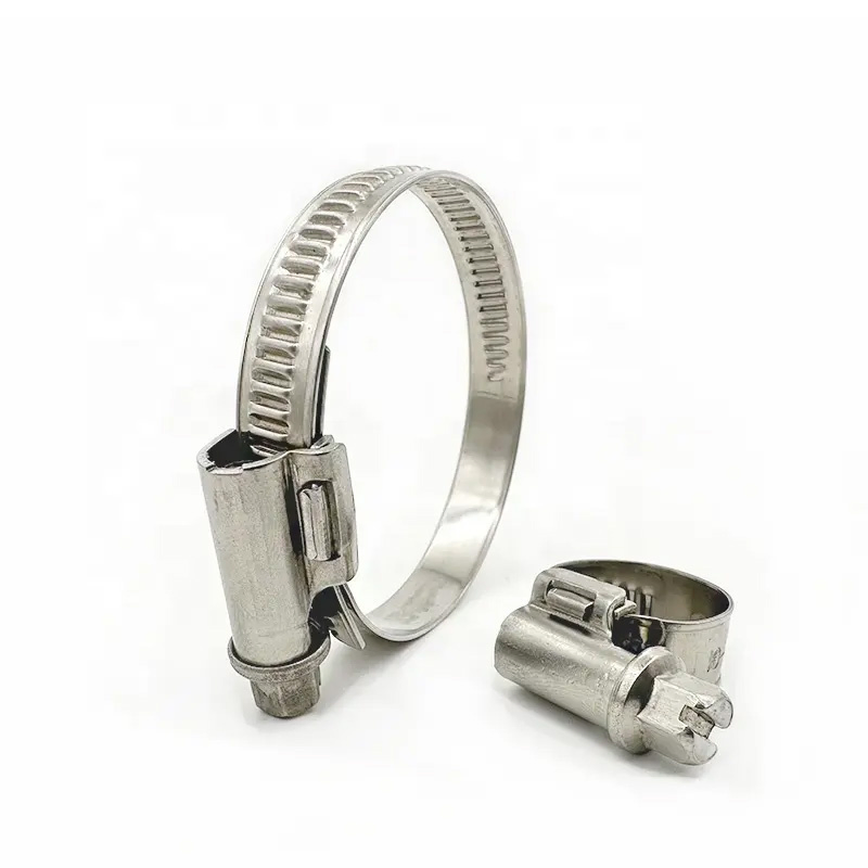 9mm German Type Non-Perforation Hose Clamp for Hydraulic Pipes