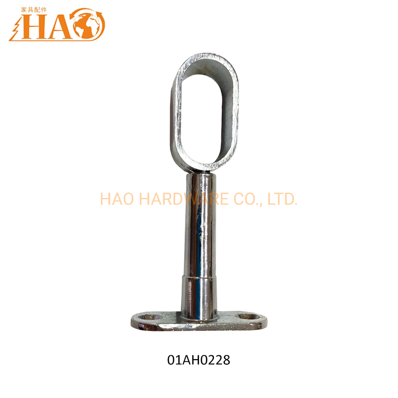 Oval Tube Pipe Rail Holder Support Adjustable Chrome Plated