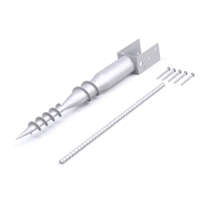 Hot Dipped Galvanized Penetration U Shape Fence Holder Screw Ground Spike Anchor Pole Post Support