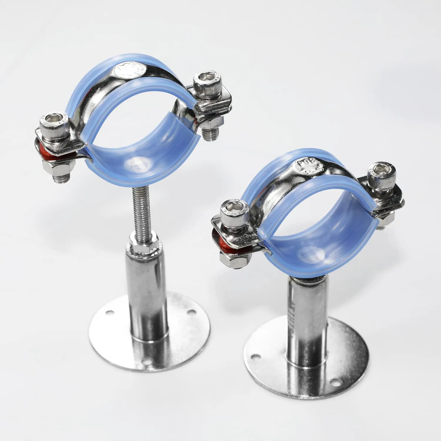 Wall Mount Ceiling Mount Pipe Support Clamp, 2 Inch Adjustable Stainless Steel Pipe Support Bracket