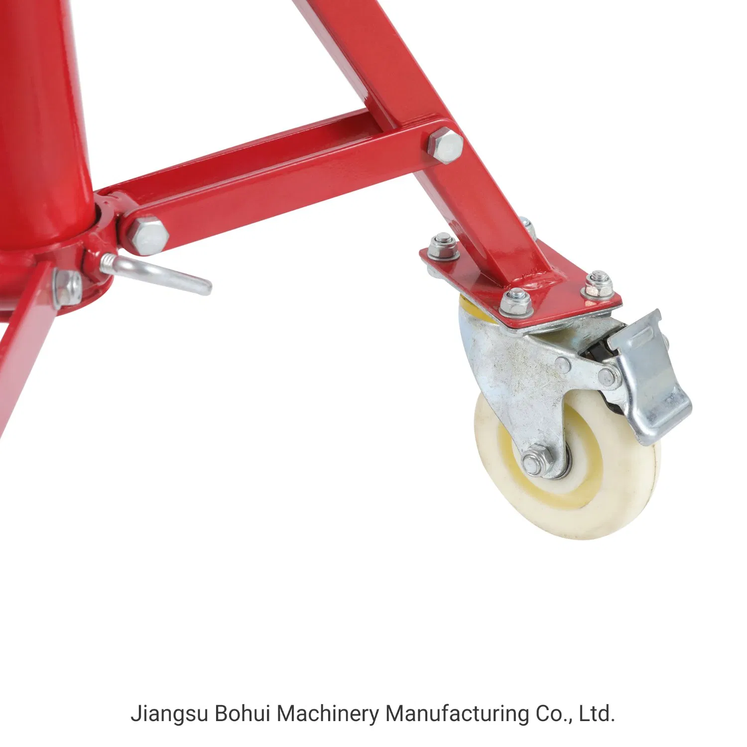 Convenient Adjustable Height Pipe Support with Wheels