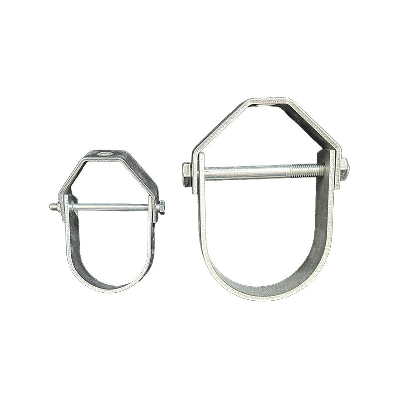 Water Pipeline Bracing Kit Carbon Steel Hydraulic Forged Pipe Clamp Galvanized Layer
