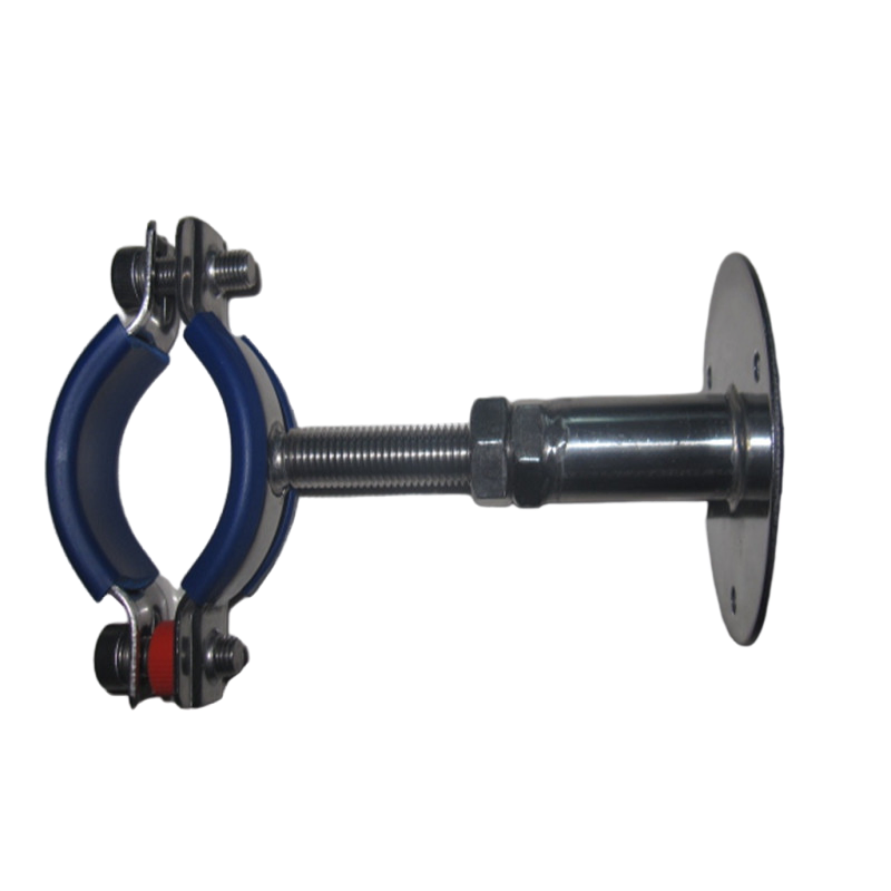 Industrial Grade Galvanized Steel Pipe Support with Vibration Dampening and Anti Slip