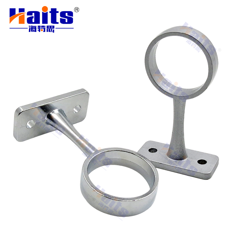 Chrome Middle Nickel Round Pipe Holder Support