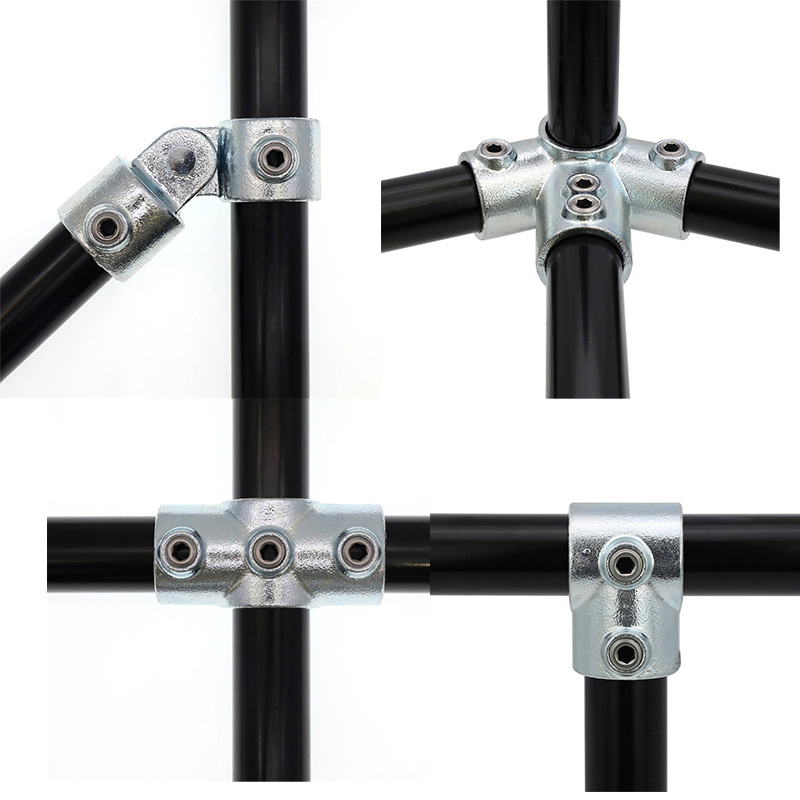 Galvanized Clamp Pipe Fittings Cast Iron Key Clamps for Handrail System