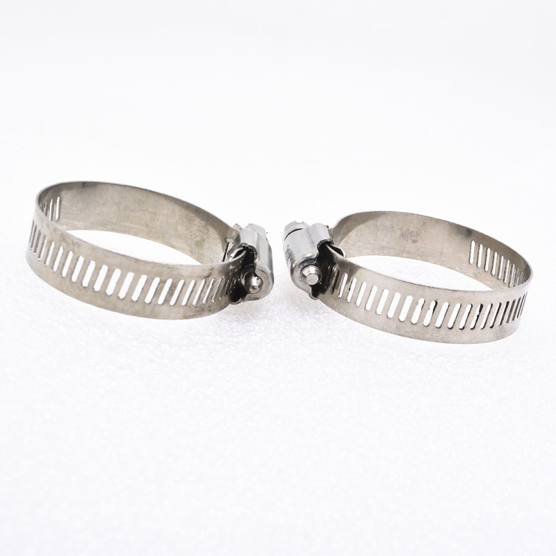 SS304 Stainless Steel American Type Hose Clamps for Diesel Engine Steel Hose Clamp Worm Drive Hose Clamp Pipe Clamp Hose Clip Clamp