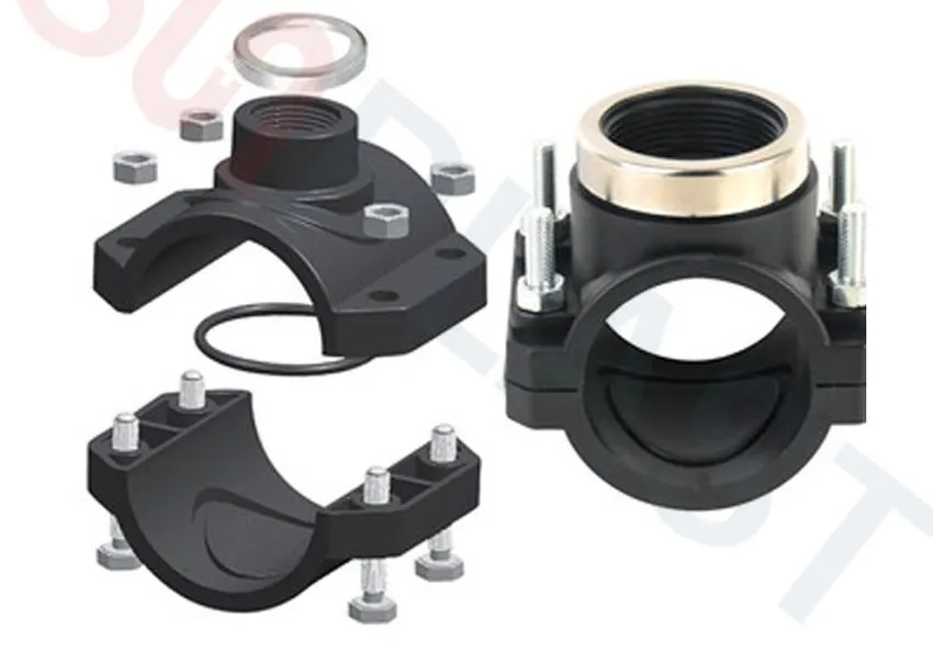 HDPE clamp saddle sizes