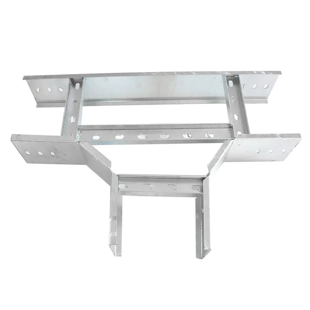 Galvanized Steel Cable Ladder Tray Support System Tee and Elbow with Cover
