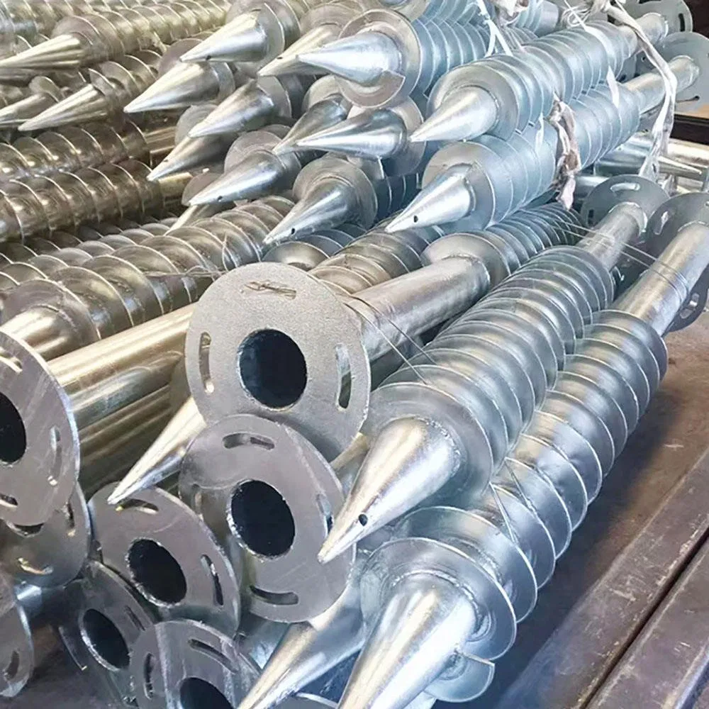 Photovoltaic Support Ground Pile, Spiral Anchor Steel Pipe Pile