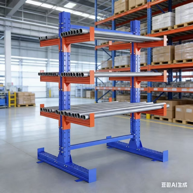 Adjustable Heavy-Duty Cantilever Bracket, Sturdy Pipe Support.