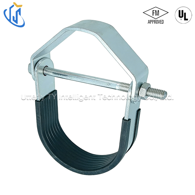 Rubber Lined Galvanized Steel Clevis Hanger for Pipe Support Systems
