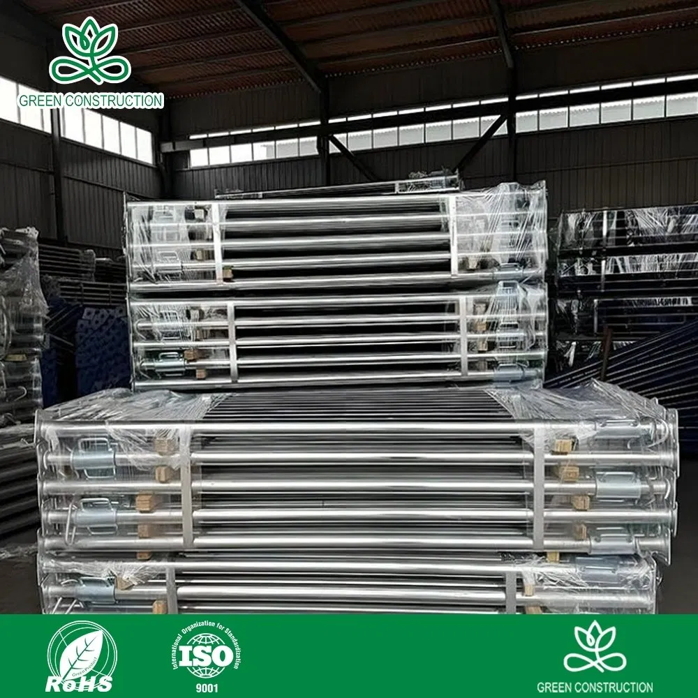 Green Construction Shoring Scaffolding Steel Props Manufacturers Strong Weather Resistance Heavy Duty Construction Support