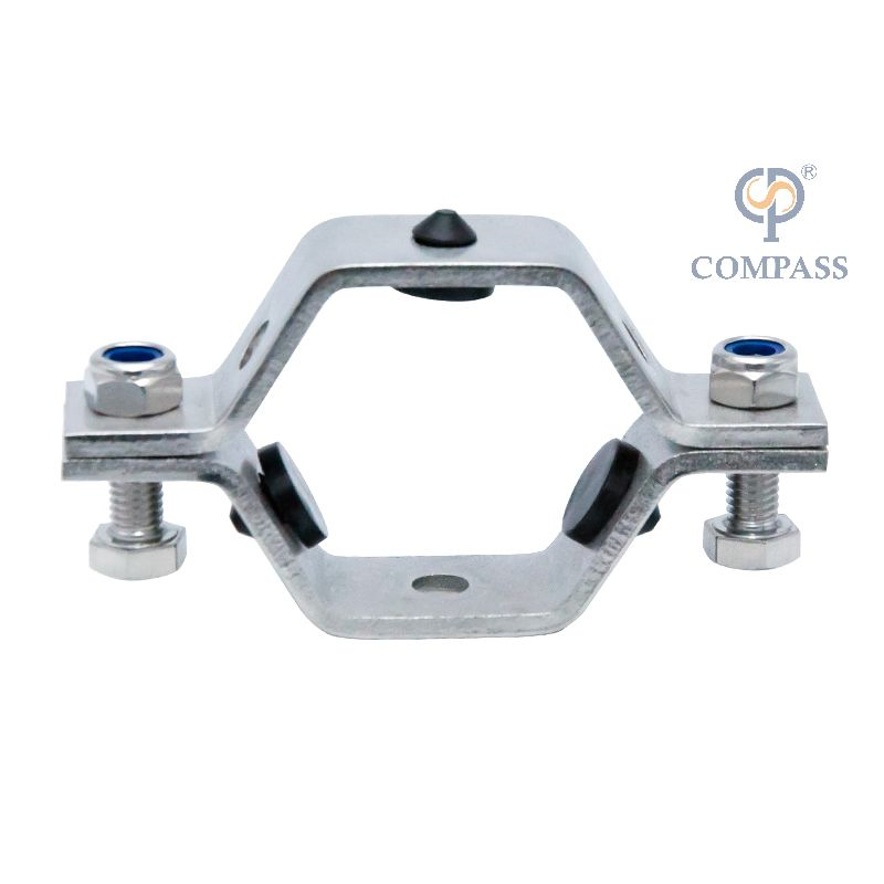 2" SS304 SS316L Stainless Steel SMS Sanitary Tube Pipe Support Pipe Hanger with EPDM Gasket