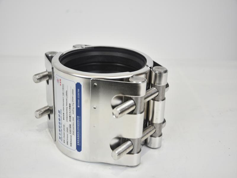 Stainless Steel Pipe Repair Clamp Straight Pipe Repair Clamps Sleeves for Dutile Iron Pipe of Dual-Card Type/304 Stainless Steel