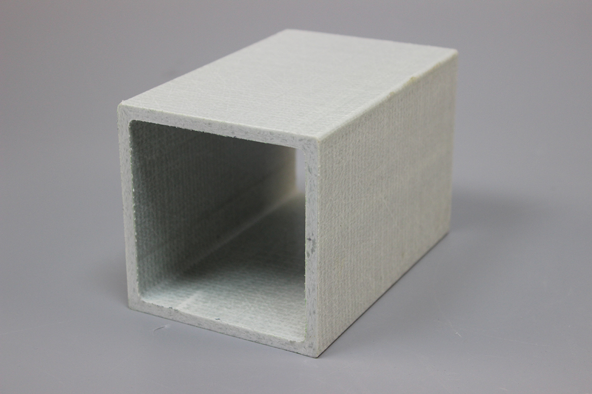 High Strength Glass Fiber Reinforced Plastic FRP Square Hollow Pipe Structural Support